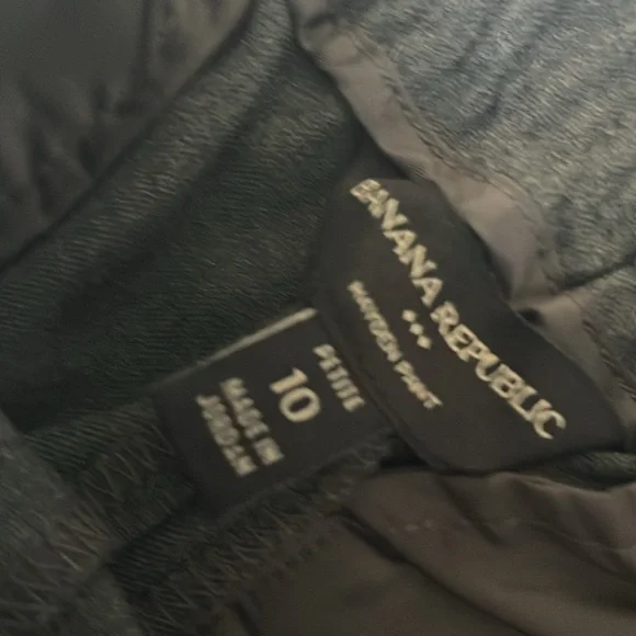 Banana Republic Factory Dark Charcoal Heather Hayden Pant 10 Petite Gray NWOT - Picture 4 of 12